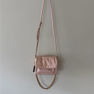 Marc Jacobs Pink Crossbody Bag with Gold Chain